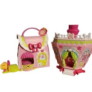 MLP Lot Of 2‎ Ponyville Fancy Fashion Purse Boutique And LA Ti Da Hair And Spa